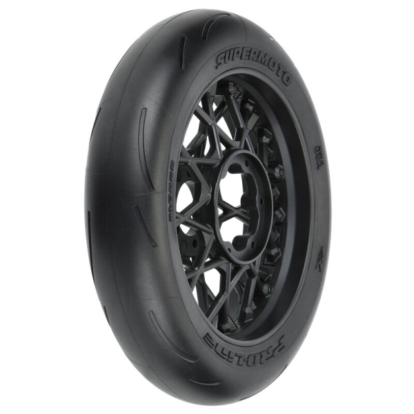 PRO1022210 1/4 Supermoto S3 Motorcycle Front Tire MTD Black (1): PROMOTO-MX